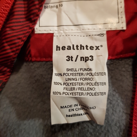 Healthtex boys size 3T Buffalo plaid attached hood jacket, NEW - Picture 3 of 5